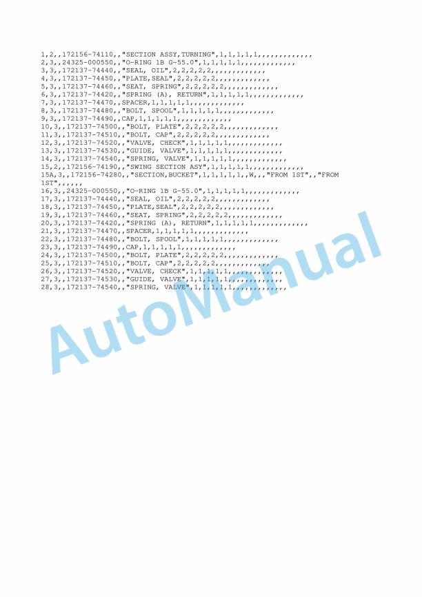 Yanmar B05 Mini Backhoe Parts Catalog-4
