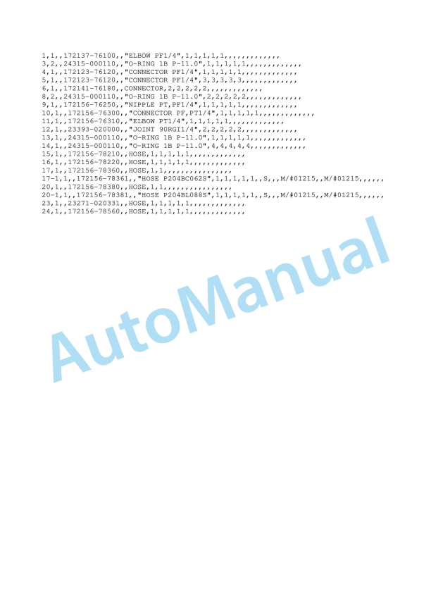 Yanmar B05 Mini Backhoe Parts Catalog-5