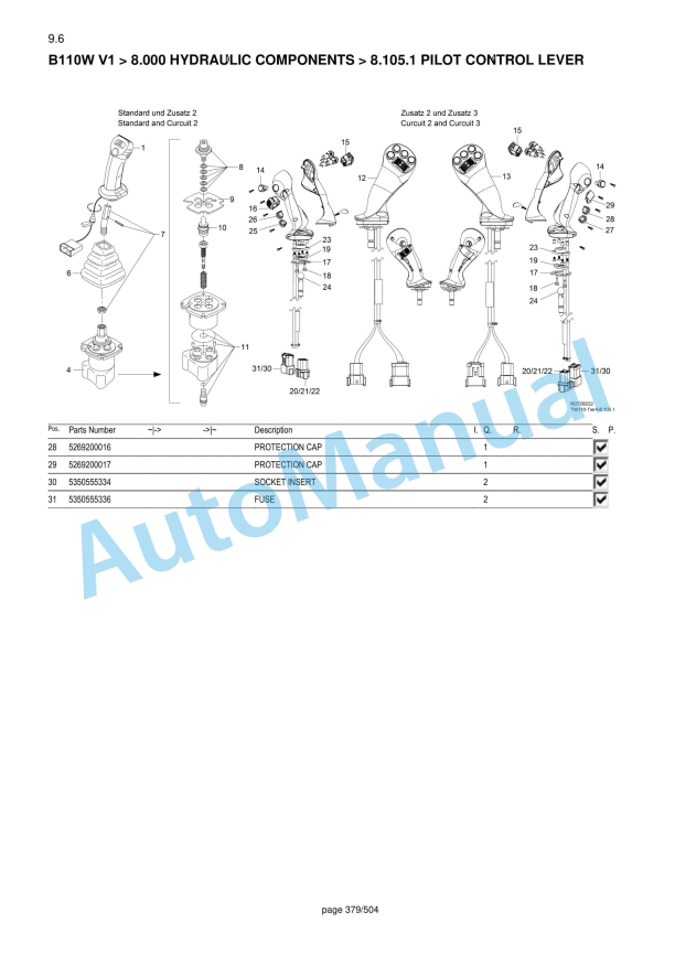 Yanmar B110W V1 Wheeled Excavator Parts Catalog-4