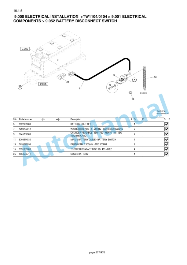 Yanmar B110W V2 Wheeled Excavator Parts Catalog-5