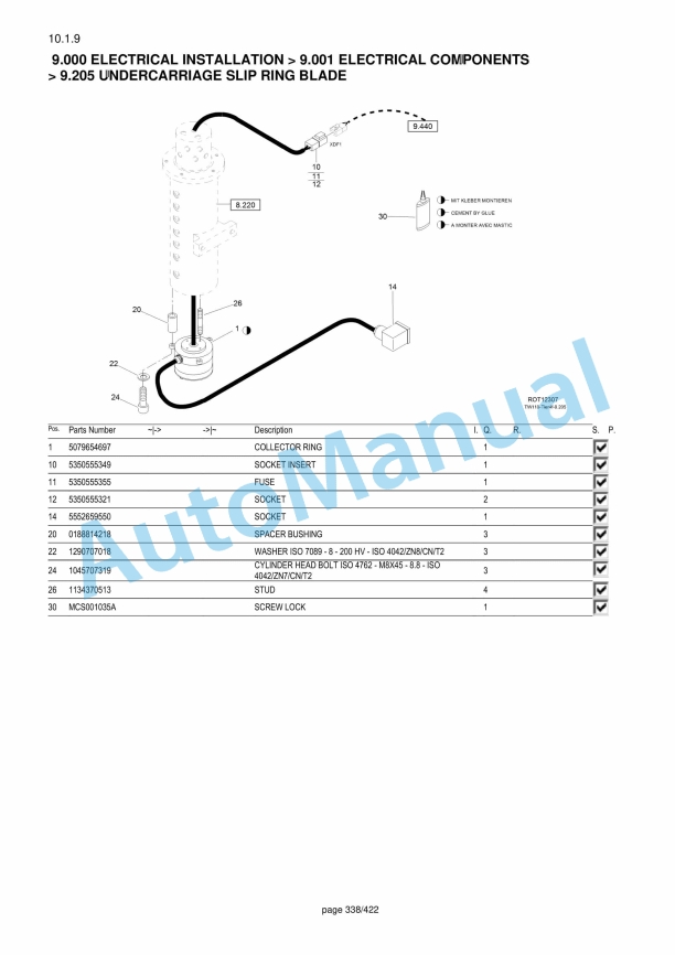 Yanmar B110W V3 Wheeled Excavator Parts Catalog-5