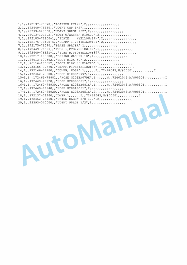 Yanmar B12-3 Crawler Backhoe Parts Catalog 5 Yanmar B12-3 Crawler Backhoe Parts Catalog - Image 5