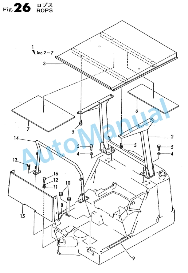 Yanmar B12, B17 Crawler Backhoe Parts Catalog Y00S2983-2