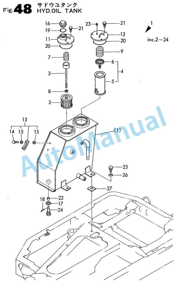 Yanmar B12, B17 Crawler Backhoe Parts Catalog Y00S3000-5