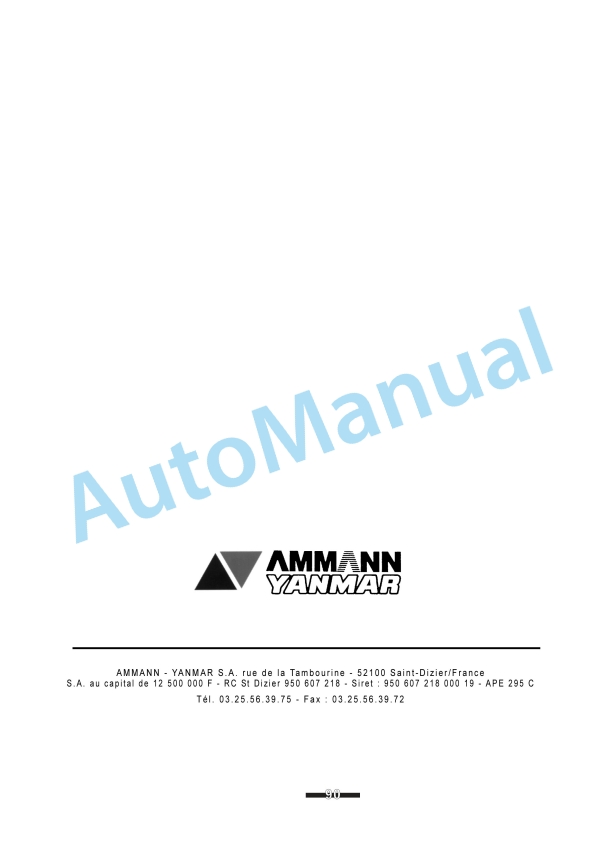 Yanmar B15-3, B17-3, B18 Excavator Operator Manual