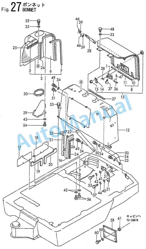 Yanmar B15 Crawler Backhoe Parts Catalog Y00S3620-2