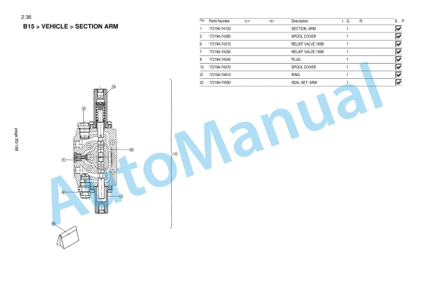 Yanmar B15 Mini Excavator Parts Catalog-2