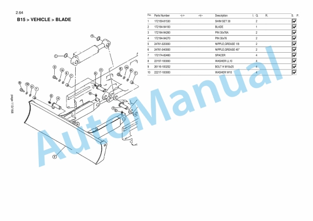 Yanmar B15 Mini Excavator Parts Catalog-3