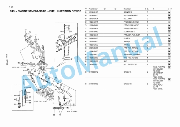 Yanmar B15 Mini Excavator Parts Catalog-4
