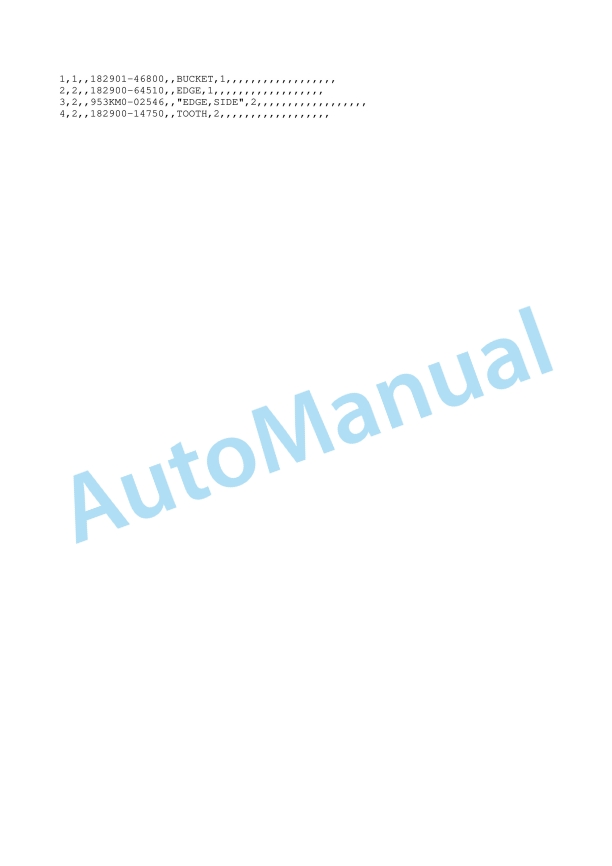 Yanmar B1U-1 Crawler Backhoe Parts Catalog Y00K3651 5 Yanmar B1U-1 Crawler Backhoe Parts Catalog Y00K3651 - Image 5