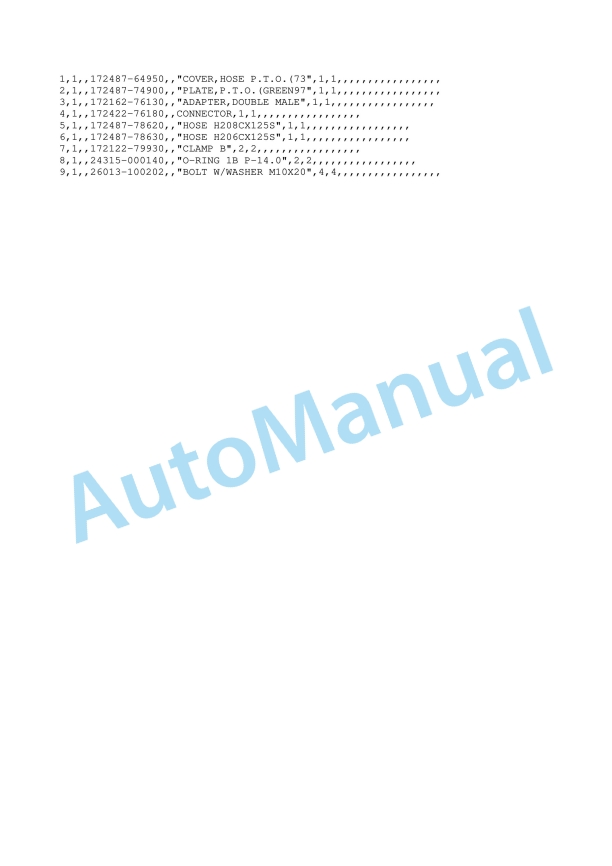 Yanmar B2-5 Crawler Backhoe Parts Catalog 4 Yanmar B2-5 Crawler Backhoe Parts Catalog - Image 4