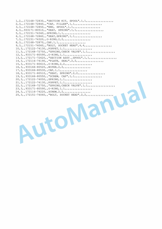 Yanmar B22-2 Crawler Backhoe Parts Catalog Y00S3351 3 Yanmar B22-2 Crawler Backhoe Parts Catalog Y00S3351 - Image 3