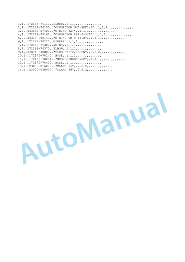 Yanmar B22-2B Crawler Backhoe Parts Catalog Y00K3452 5 Yanmar B22-2B Crawler Backhoe Parts Catalog Y00K3452 - Image 5