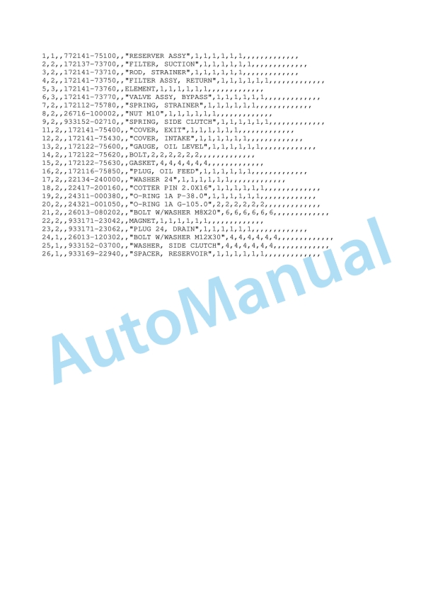 Yanmar B22 Crawler Backhoe Parts Catalog-5