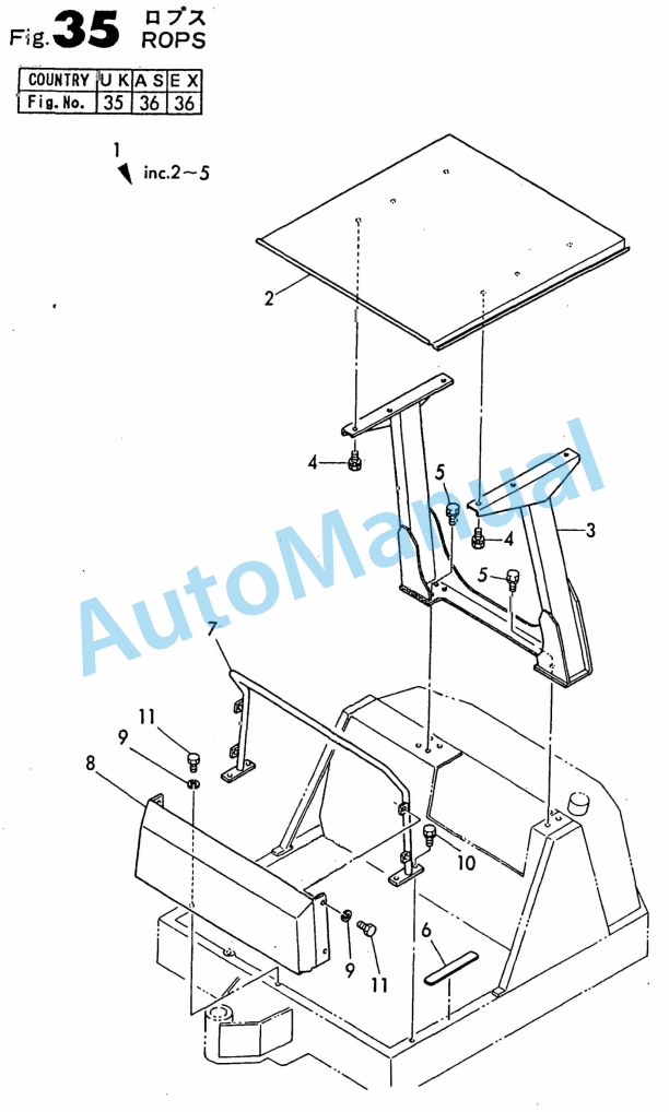 Yanmar B22 Crawler Backhoe Parts Catalog Y00S3010-2