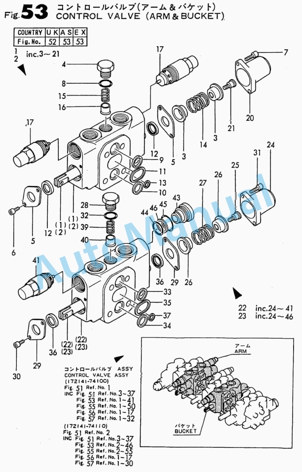 Yanmar B22 Crawler Backhoe Parts Catalog Y00S3010-4