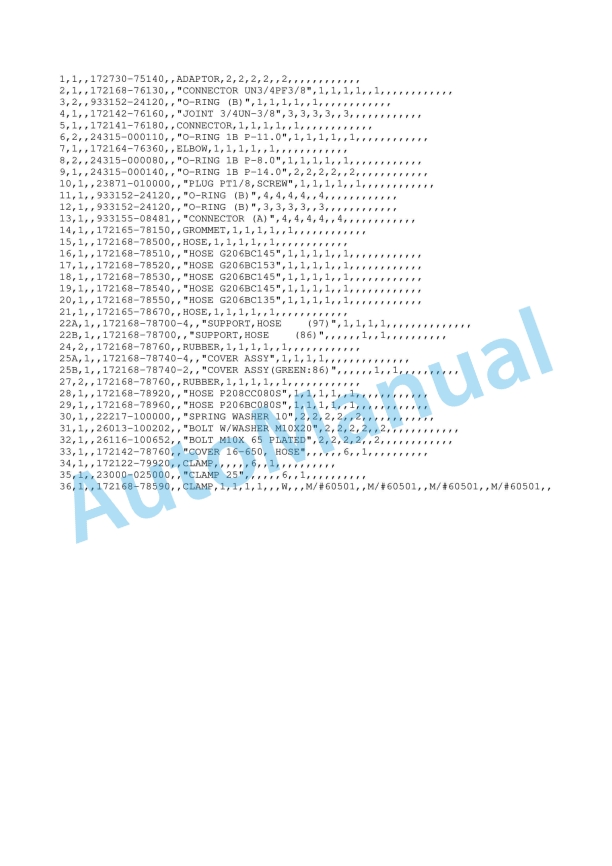 Yanmar B27-2B Crawler Backhoe Parts Catalog Y00K3411 4 Yanmar B27-2B Crawler Backhoe Parts Catalog Y00K3411 - Image 4