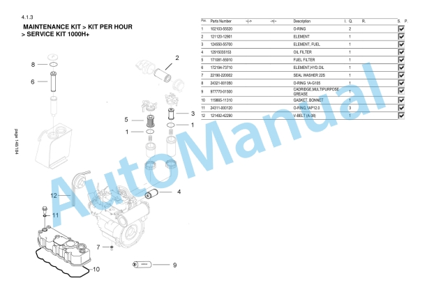 Yanmar B30V Mini Excavator Parts Catalog CP442ENMA00100-5