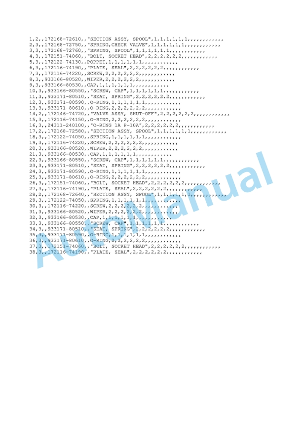 Yanmar B37-2 Crawler Backhoe Parts Catalog Y00K2821 3 Yanmar B37-2 Crawler Backhoe Parts Catalog Y00K2821 - Image 3