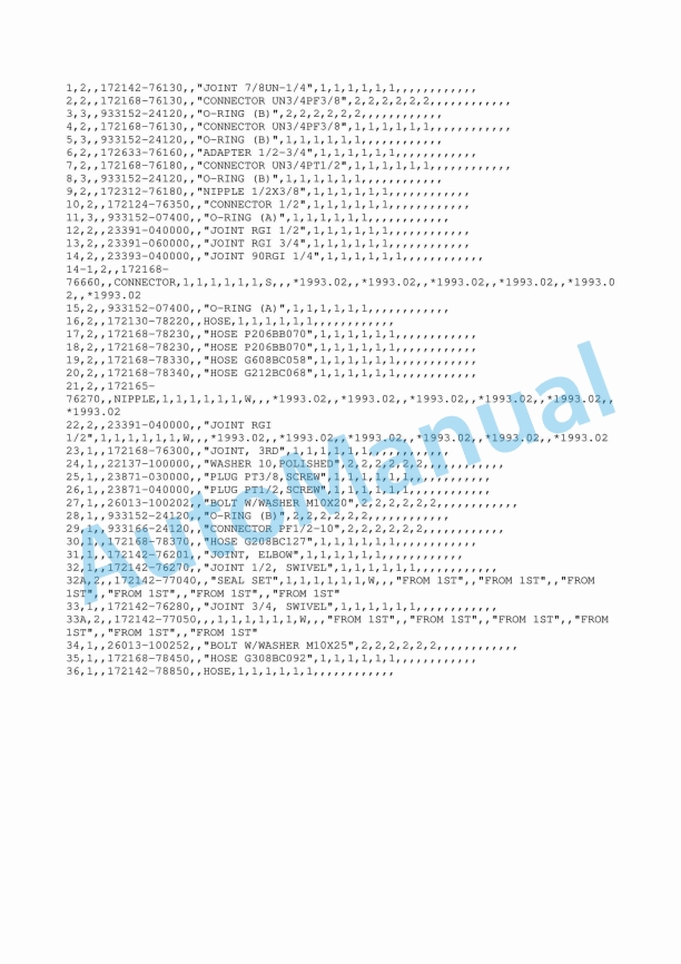 Yanmar B37-2 Crawler Backhoe Parts Catalog Y00K2821 5 Yanmar B37-2 Crawler Backhoe Parts Catalog Y00K2821 - Image 5
