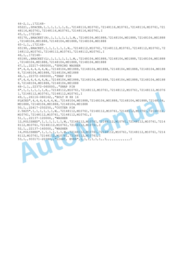 Yanmar B37 Crawler Backhoe Parts Catalog Y00S2952-2