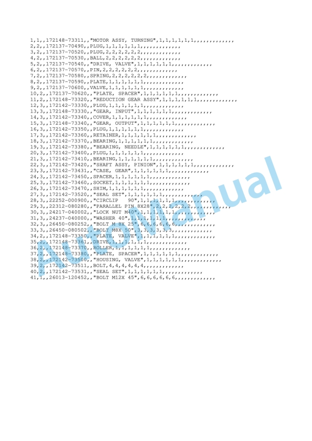 Yanmar B37 Crawler Backhoe Parts Catalog Y00S2952-3