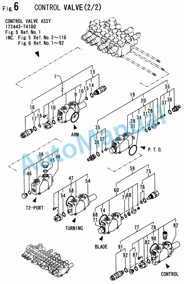 Yanmar B37-V1 Crawler Backhoe Parts Catalog Y00S3700-5