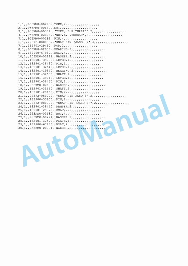 Yanmar B4U-1 Crawler Backhoe Parts Catalog Y00K3701 2 Yanmar B4U-1 Crawler Backhoe Parts Catalog Y00K3701 - Image 2