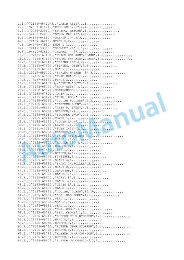 Yanmar B50-2 Crawler Backhoe Parts Catalog Y00K2781 2 Yanmar B50-2 Crawler Backhoe Parts Catalog Y00K2781 - Image 2