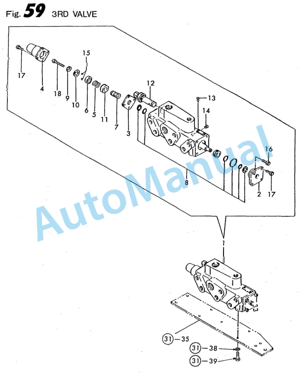 Yanmar B50W, B50W-1 Wheel Excavator Parts Catalog Y00S3381-3