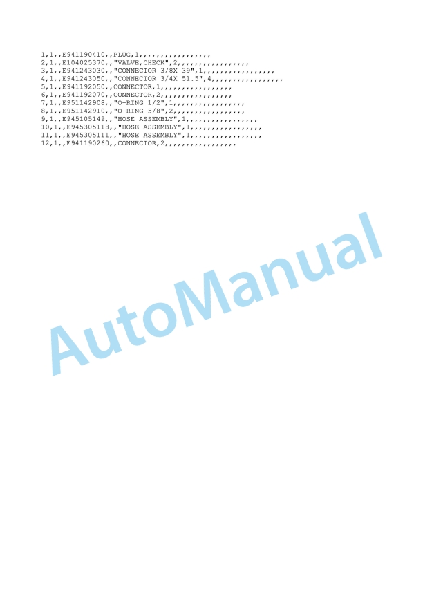Yanmar B50W, B50W-1 Wheel Excavator Parts Catalog Y00S3381-4