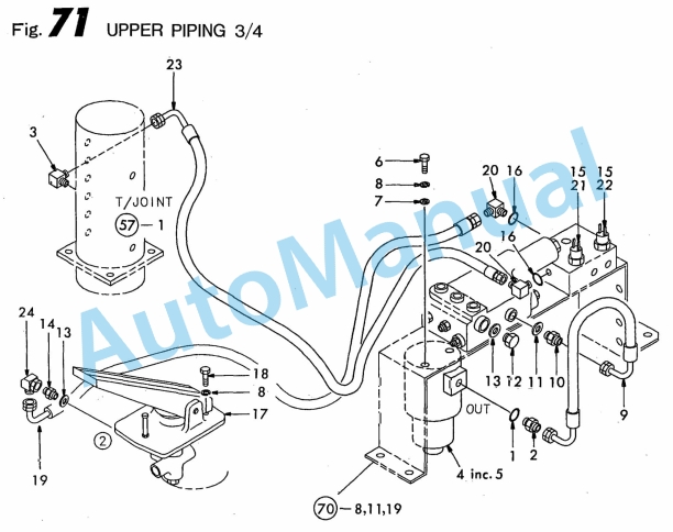 Yanmar B50W, B50W-1 Wheel Excavator Parts Catalog Y00S3381-5