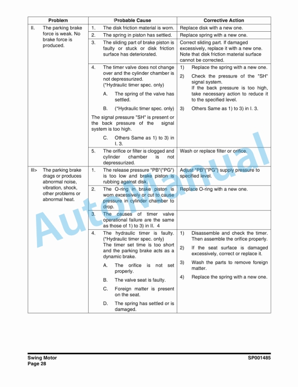 Yanmar B55W-2 Wheel Excavator Service Manual 4 Yanmar B55W-2 Wheel Excavator Service Manual - Image 4