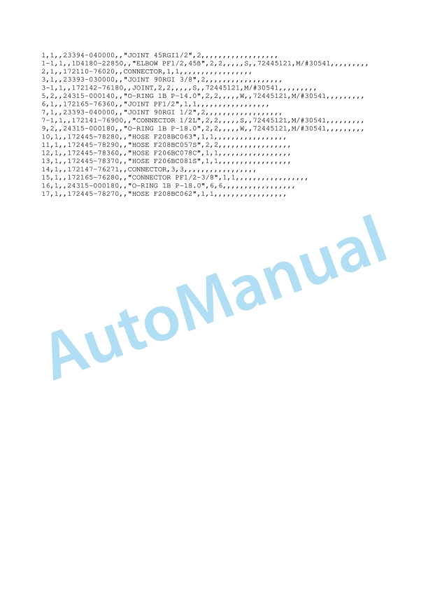 Yanmar B6-3 Crawler Backhoe Parts Catalog Y00K3623-4