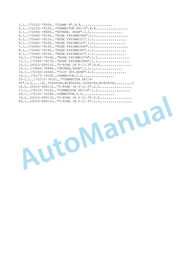Yanmar B6-3 Crawler Backhoe Parts Catalog Y00K3623-5