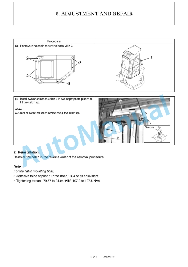 Yanmar B7-3, B7-3US Excavator Parts Catalog-3