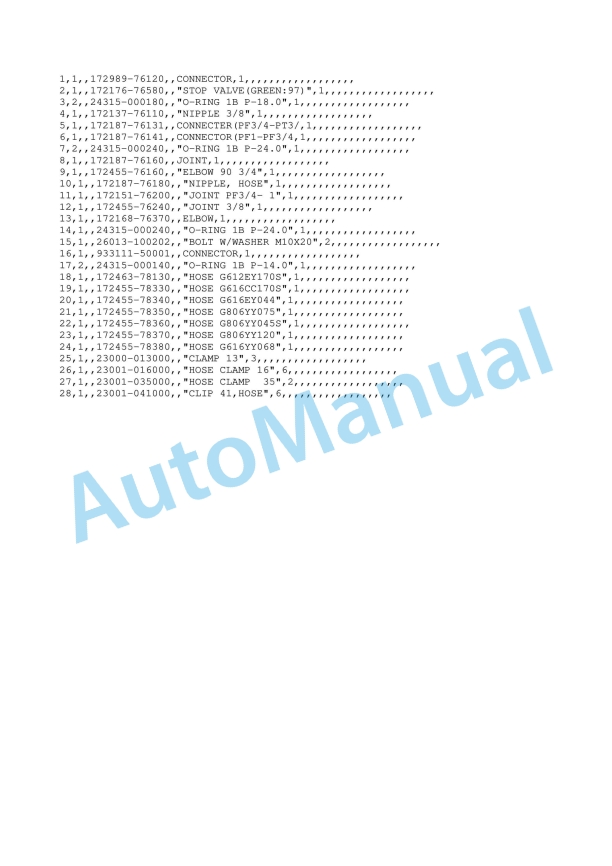 Yanmar B7-5A Crawler Backhoe Parts Catalog Y00S4320 5 Yanmar B7-5A Crawler Backhoe Parts Catalog Y00S4320 - Image 5