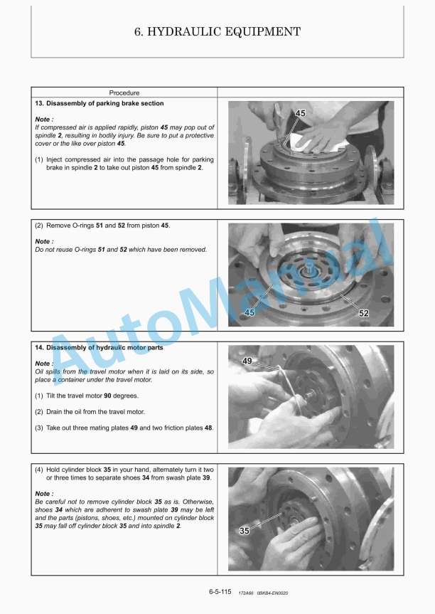 Yanmar B7-5B Excavator Service Manual 4 Yanmar B7-5B Excavator Service Manual - Image 4