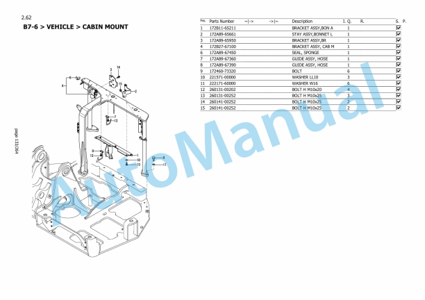 Yanmar B7-6 Excavator Parts Catalog-2