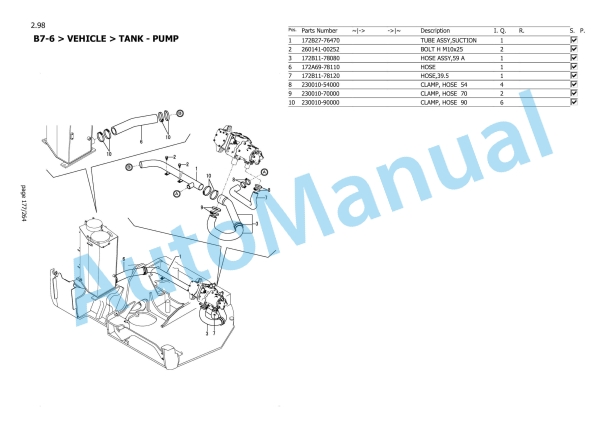 Yanmar B7-6 Excavator Parts Catalog-3