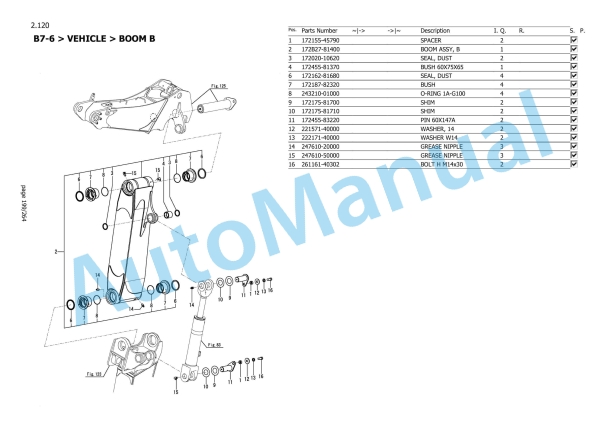 Yanmar B7-6 Excavator Parts Catalog-4