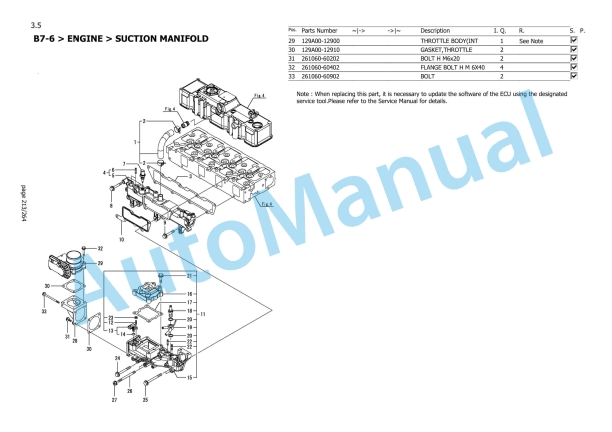 Yanmar B7-6 Excavator Parts Catalog-5