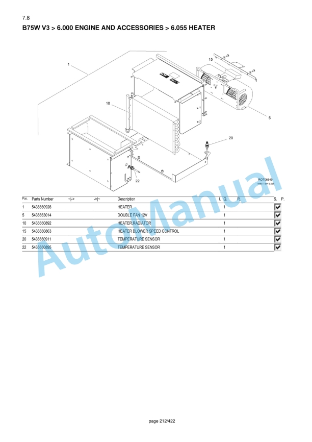 Yanmar B75W Wheeled Excavator Parts Catalog-2