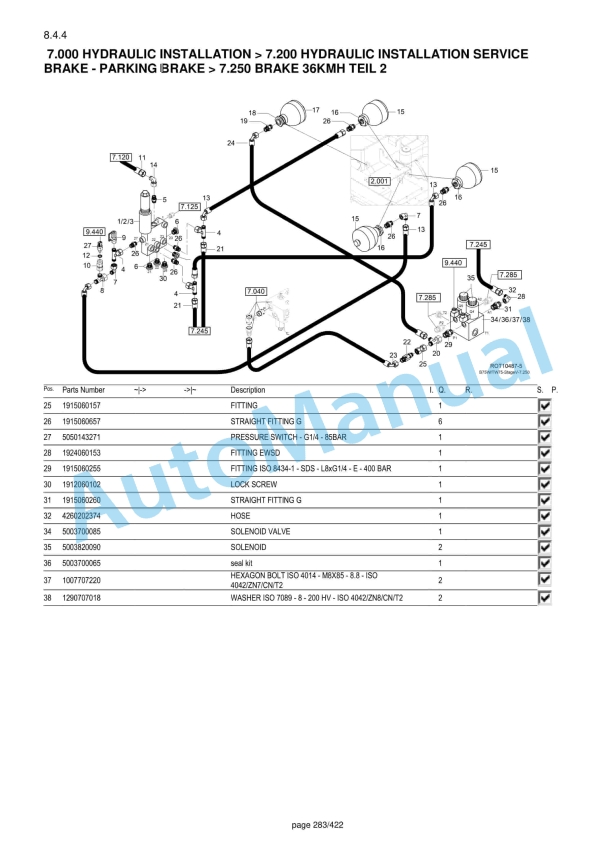 Yanmar B75W Wheeled Excavator Parts Catalog-3