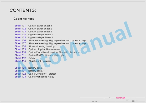Yanmar B75W Wheeled Excavator Service Manual 3 Yanmar B75W Wheeled Excavator Service Manual - Image 3