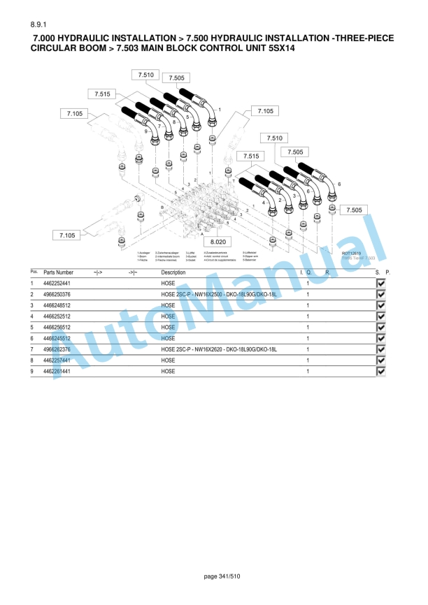 Yanmar B95W V2 Wheeled Excavator Parts Catalog-3