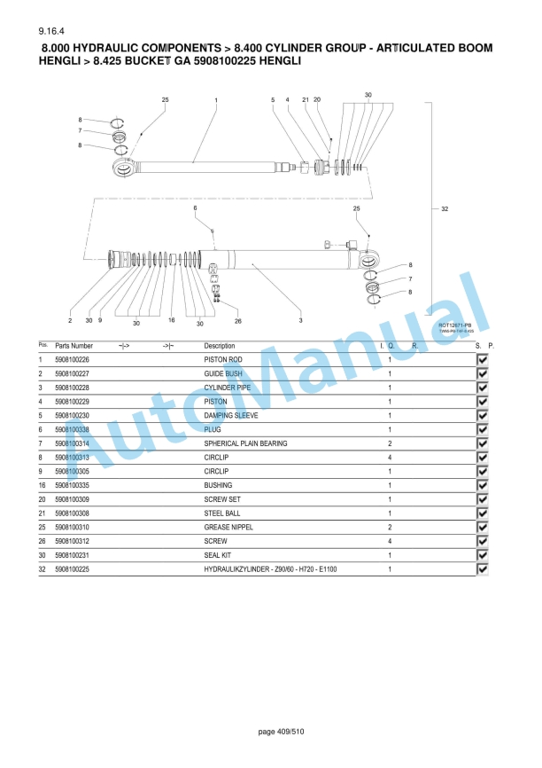 Yanmar B95W V2 Wheeled Excavator Parts Catalog-5