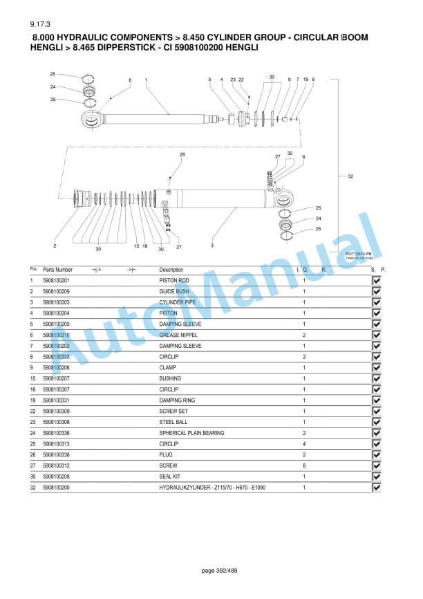 Yanmar B95W V3 Wheeled Excavator Parts Catalog-5