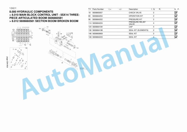 Yanmar B95W Wheeled Excavator Parts Catalog-3