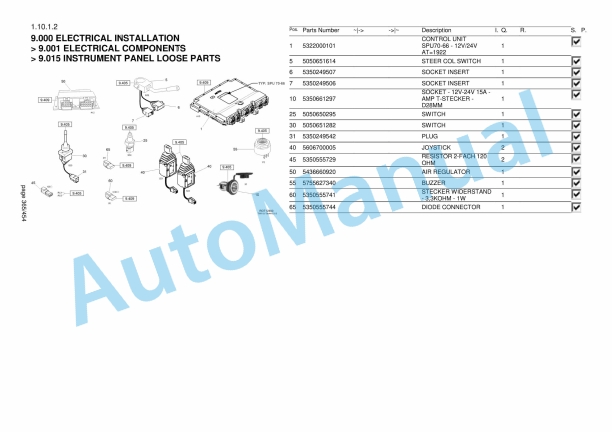 Yanmar B95W Wheeled Excavator Parts Catalog-5